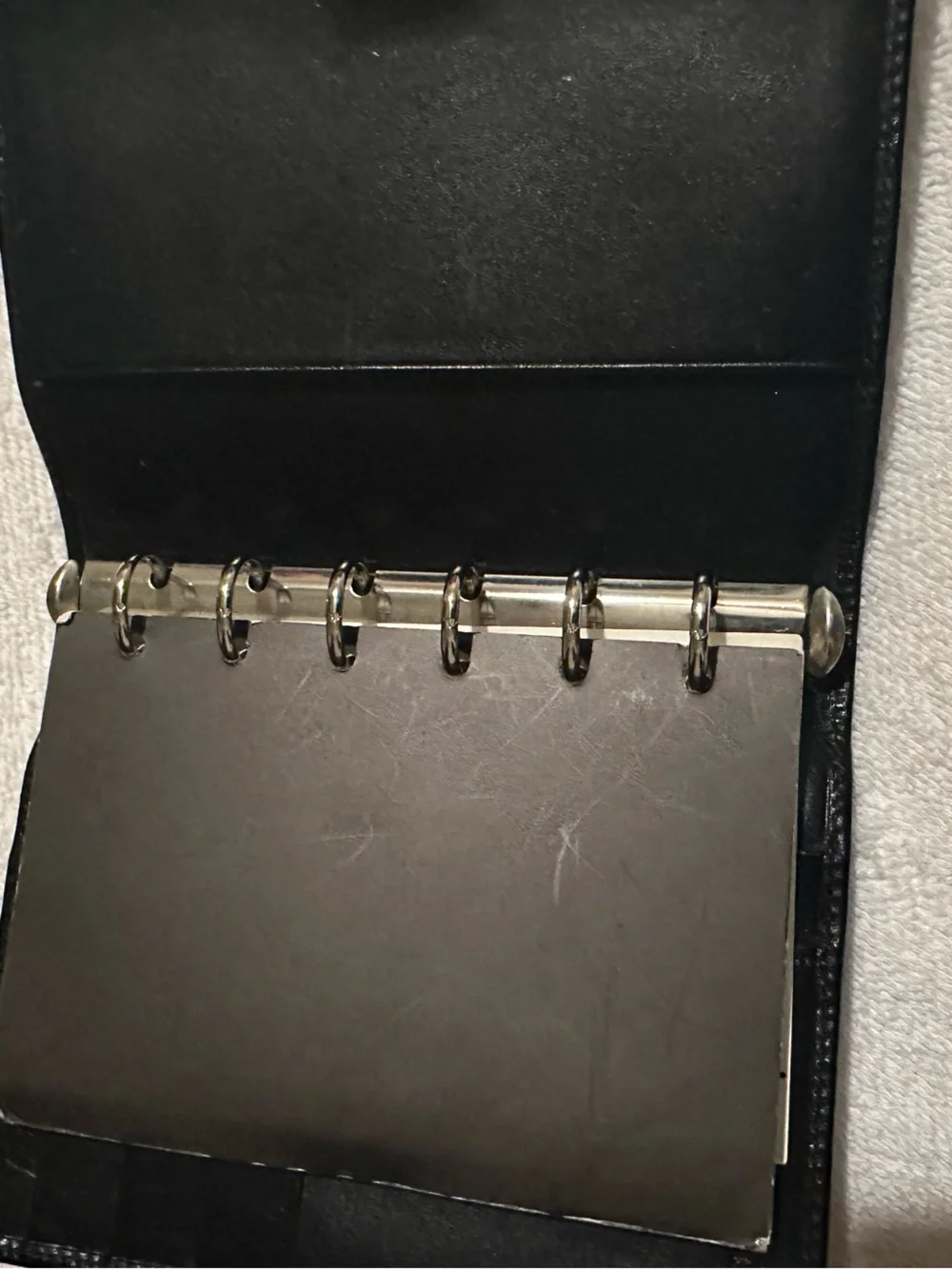 Authentic Gucci Black Leather Passport Holder Agenda Organizer